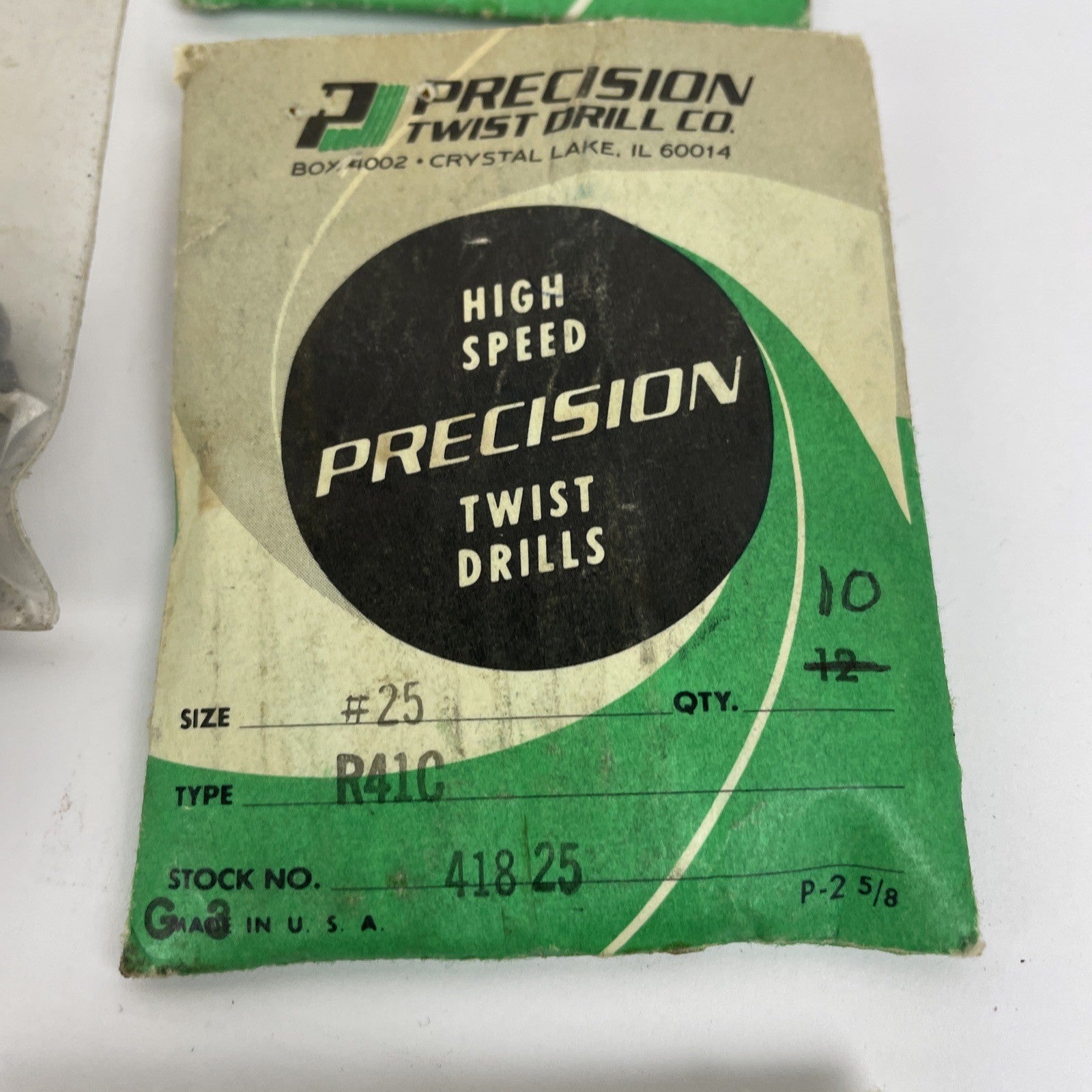 Vintage LOT OF 20 NEW Twist Drill DRILL BITS CARR LANE , Precision Twist Co. USA