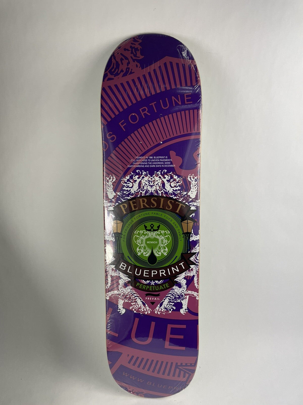 BLUEPRINT skateboards deck 8" RARE quality Courage Color Purple