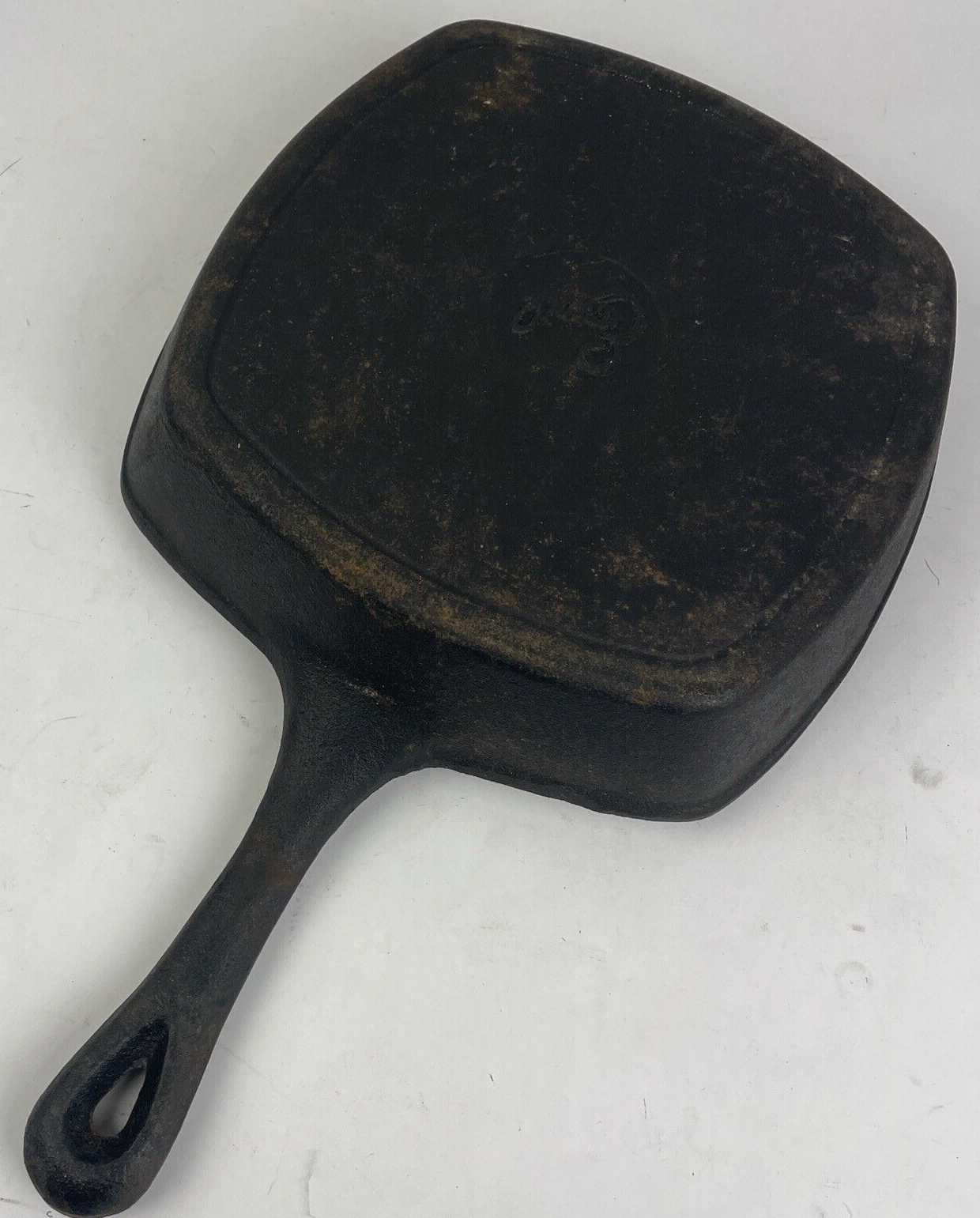 Emeril Lagasse Cast Iron 10" Square Skillet Grill Ribbed Griddle Pan - LOOK
