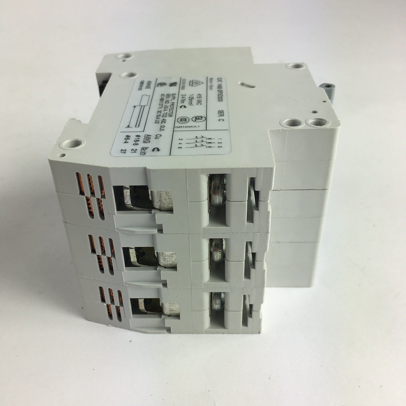 Allen Bradley 1492-SP3D200 Breaker, Miniature, 20A, 3P, 480Y/277VAC