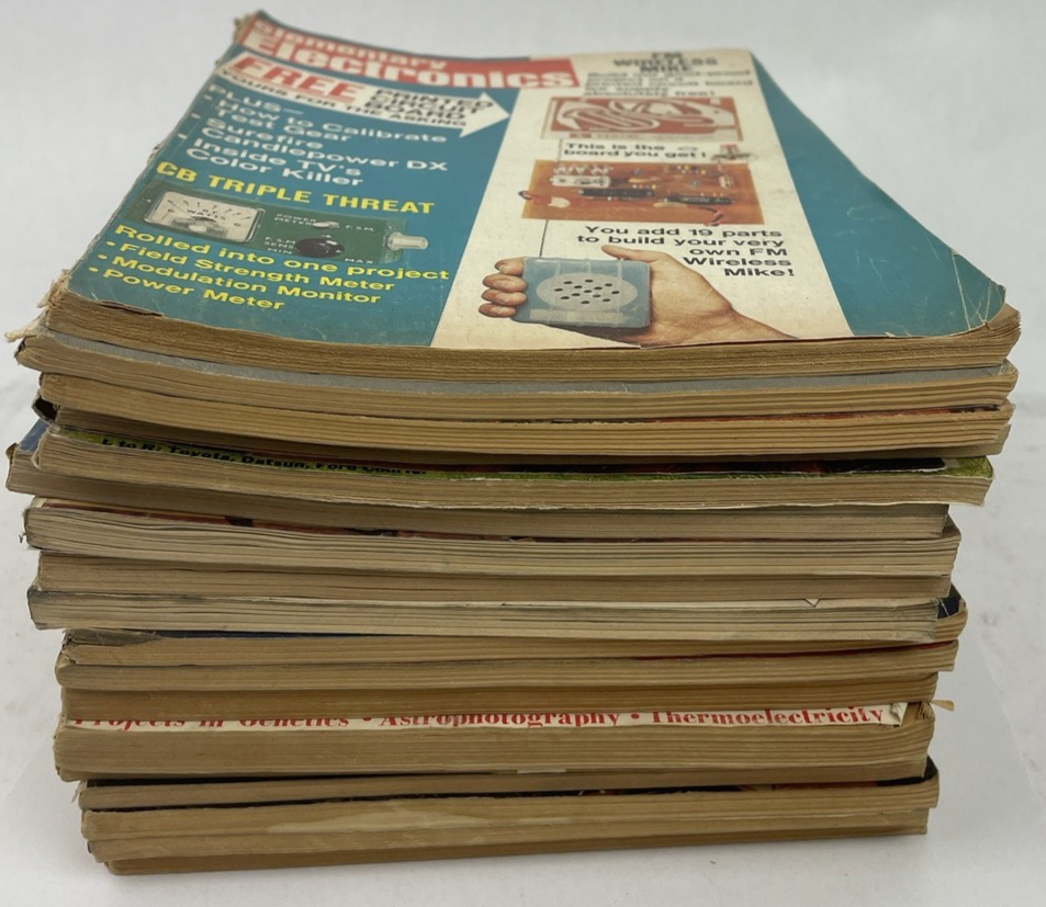 VTG Science Electronics Lot of 18 Magazine Issues 1960s 70s ASSORTED COLLECTION