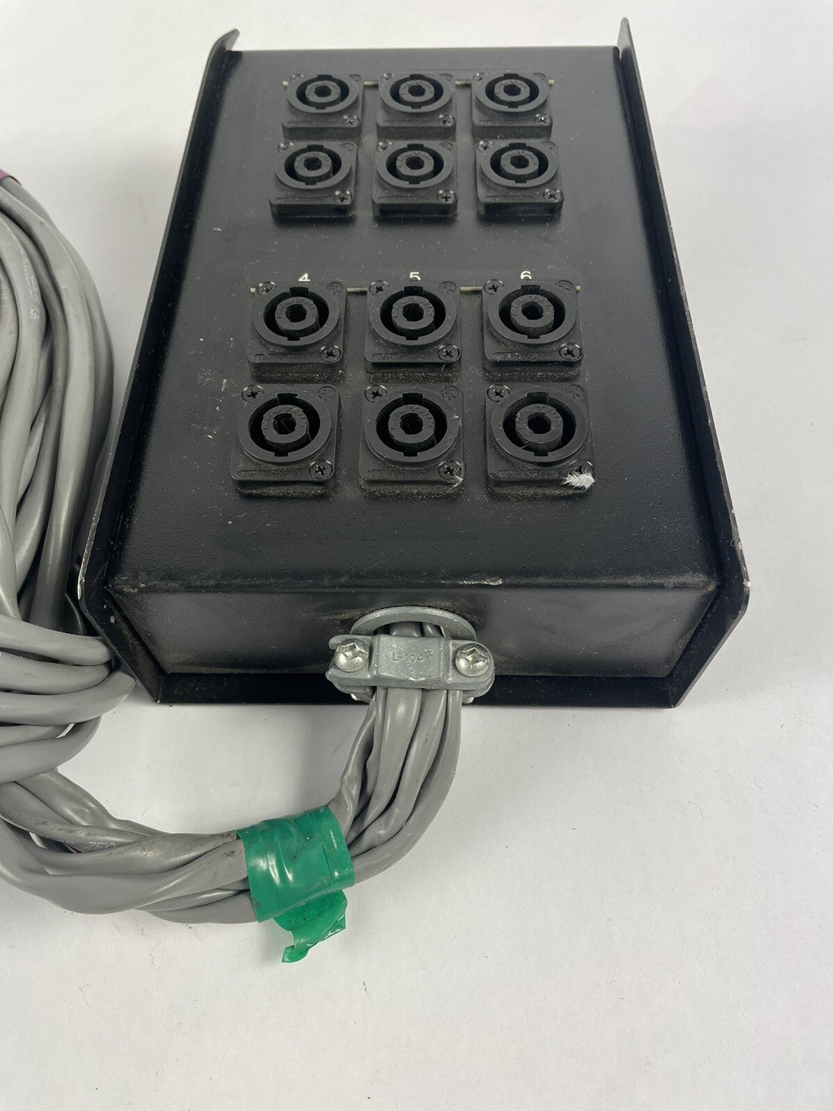 Breakout box Audio Snake 12 inputs Neutrik NL4MPXX Speakon 4 Pole male Belden