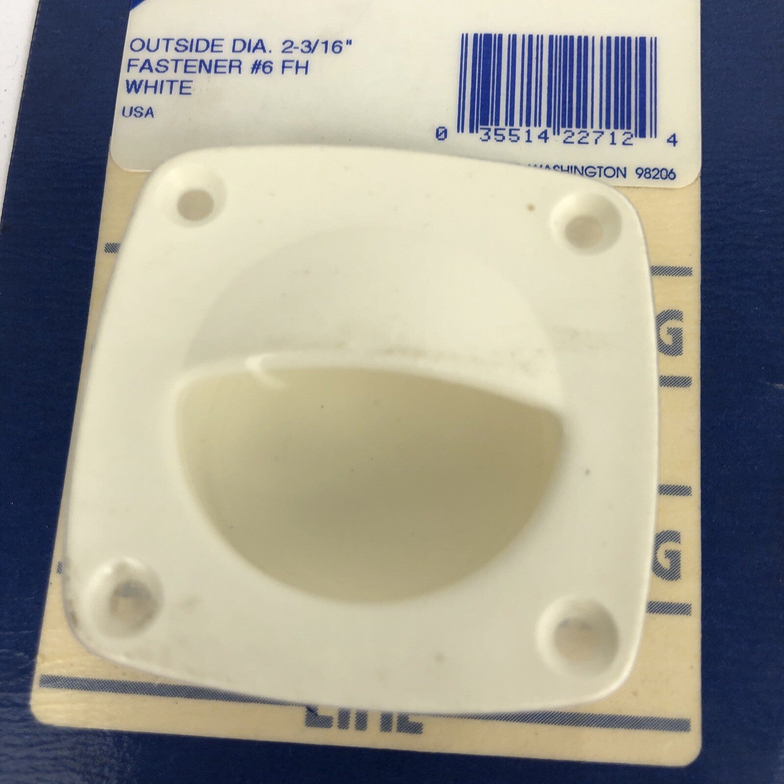Lot of 3 x Sea-Dog Marine SEA DOG Line White Flush Pull #227311-1 OD - 2 3/16"