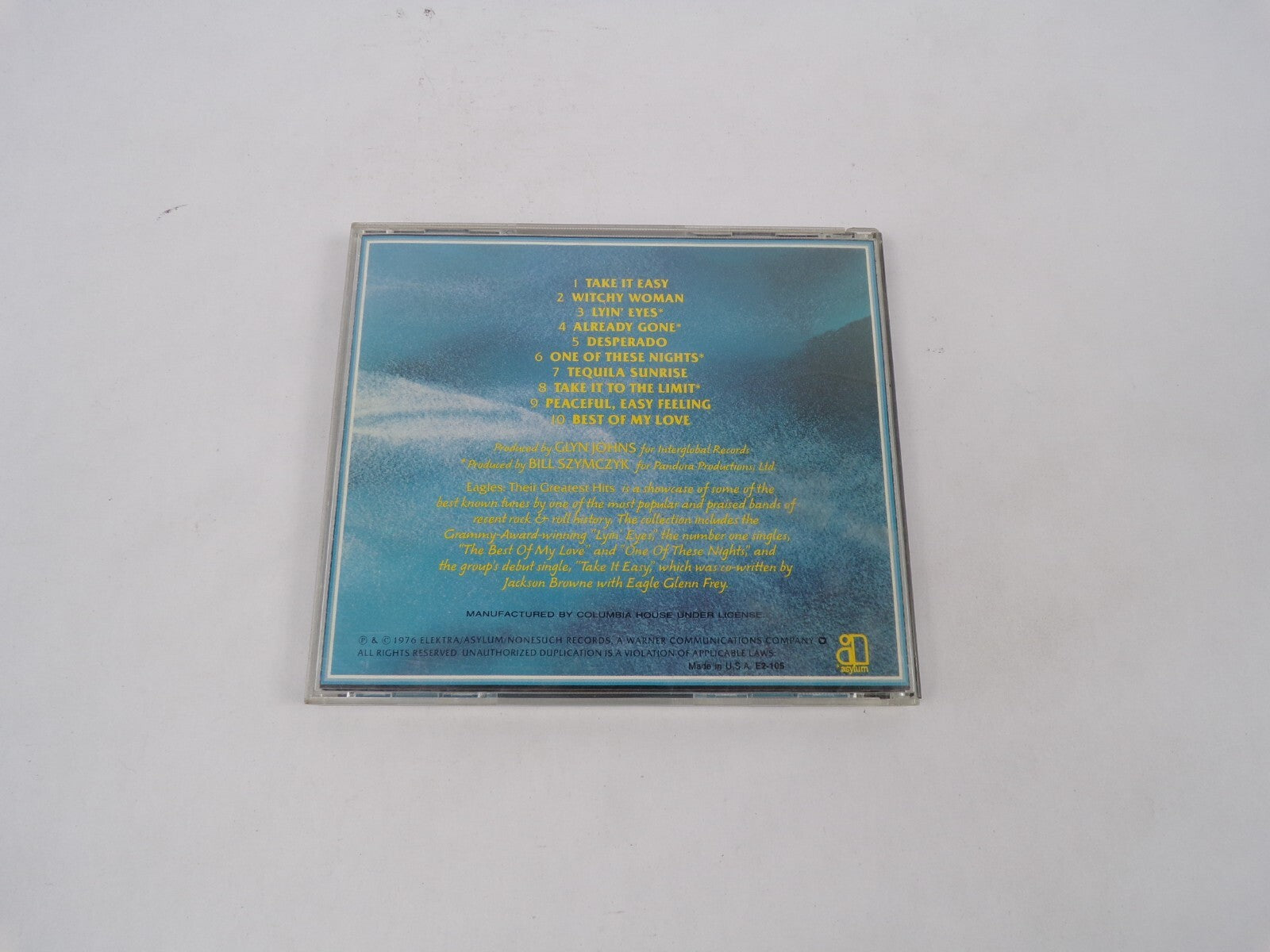 The Eagles/ Their Greatest Hits Take It Easy Witch Woman Lyin Eyes Already CD#67