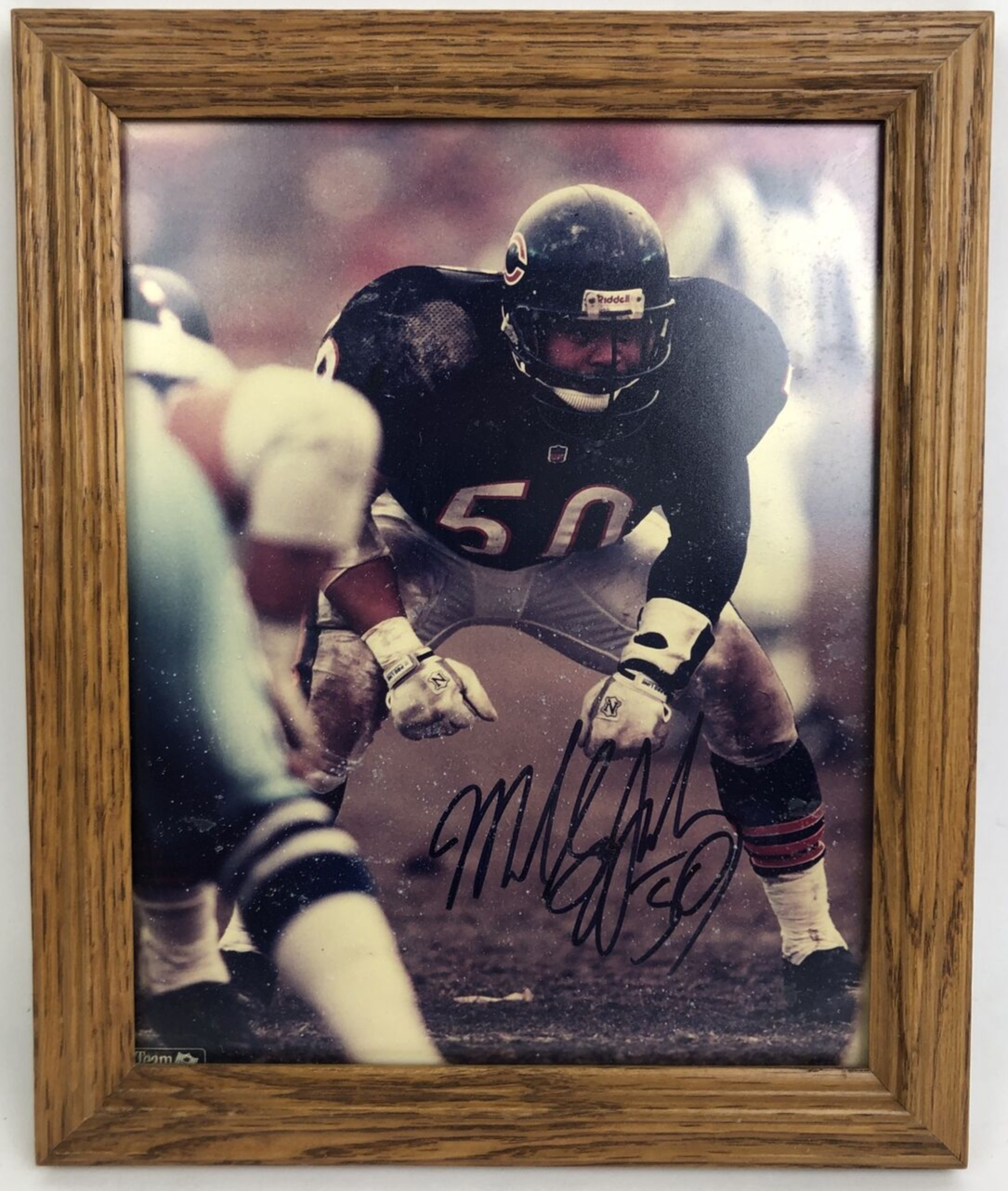 Mike Singletary Autographed Chicago Bears Signed NFL “HOF 98” 8" x 10" Picture