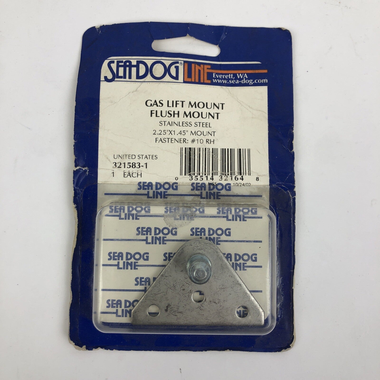 SEADOG Sea Dog Line Stamped 304 Stainless Steel Flush Gas Lift Mount 321583-1