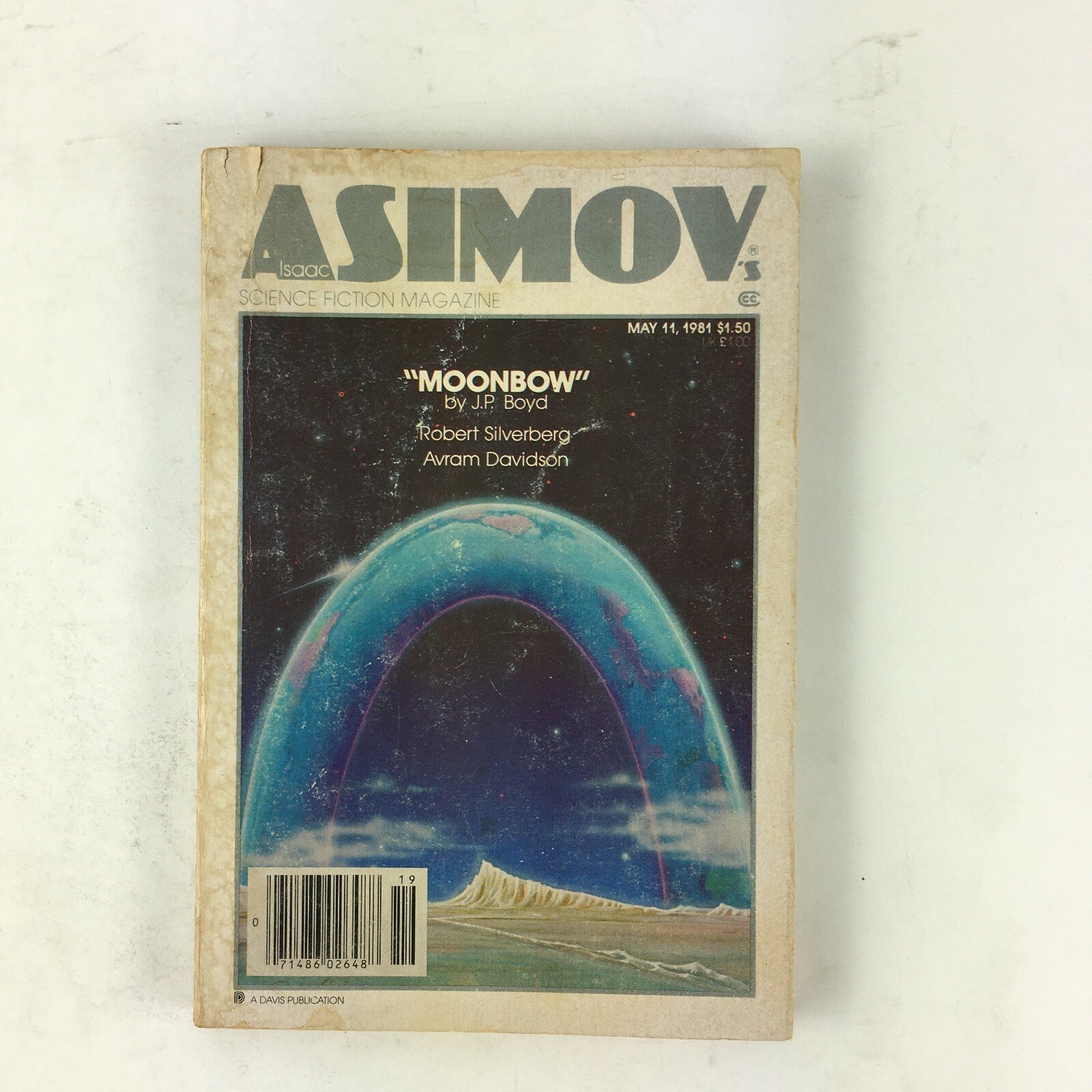 May 1981 Isaac Asimov's Science Fiction Magazine Moonbow by J.P Boyd Avram
