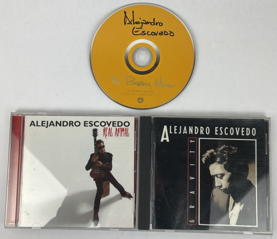 3 x Alejandro Escovedo CD Lot - Gravity 92 - Real Animal 08 - Boxing Mirror 06