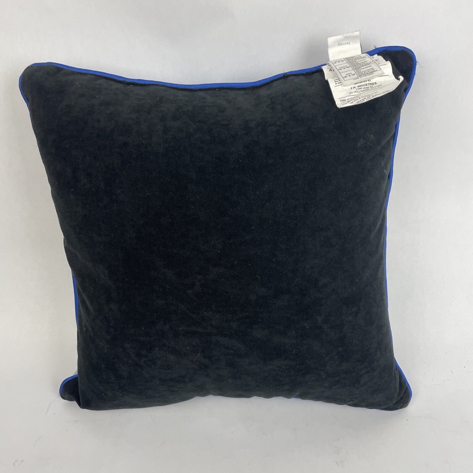 Disney Micky Mouse Silly Symphony 16” Accent Throw Pillow Blue Rope Trim
