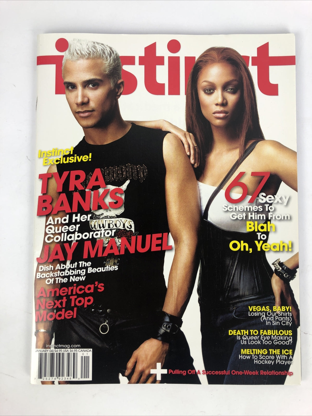 2004 January INSTINCT MAGAZINE Tyra Banks Jay Manuel , 67 Sexy Schemes *VGC*