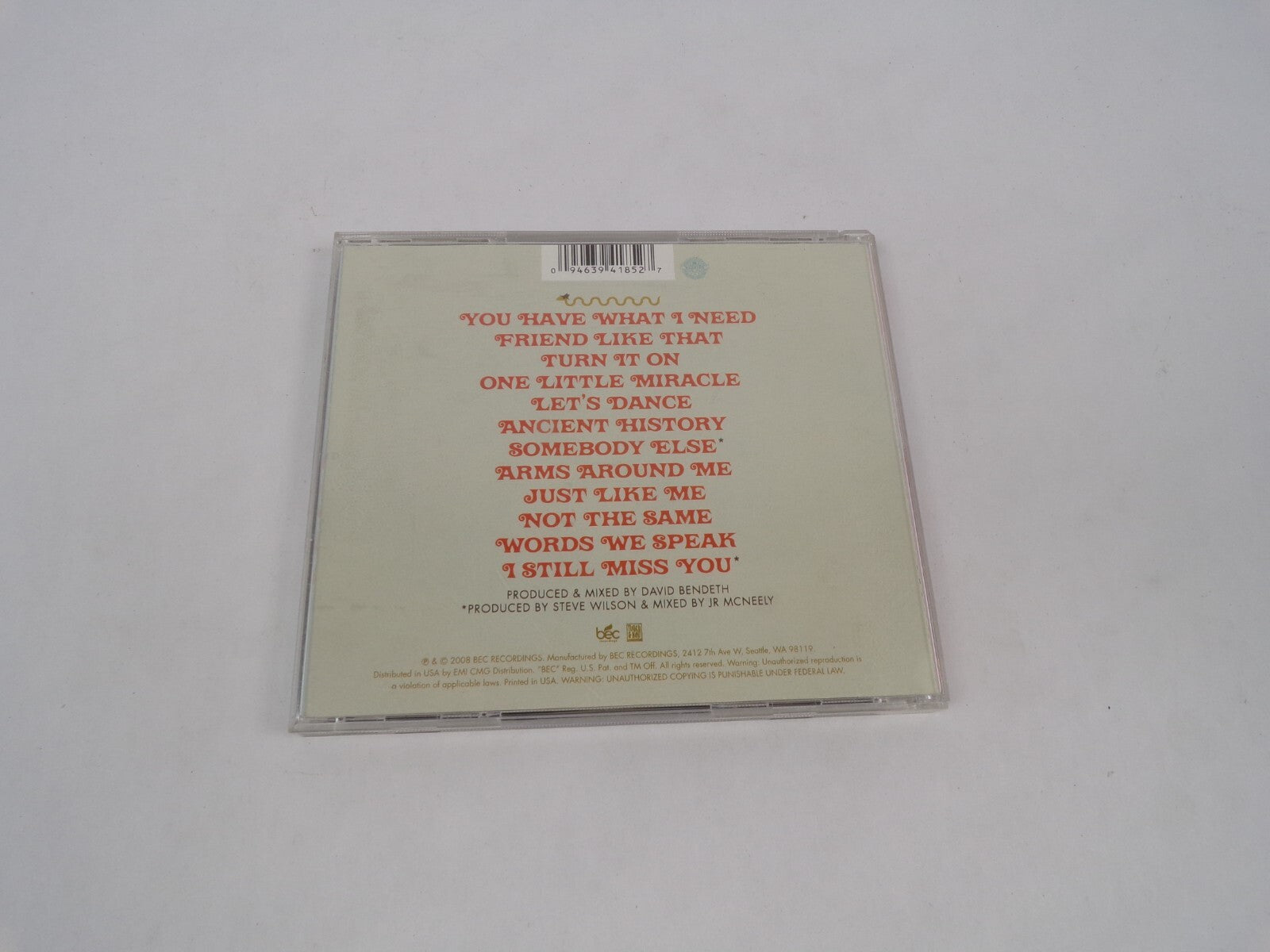 Hawk Nelson Is My Friend "You Have What I Need Friend Like That Turn It On CD#63