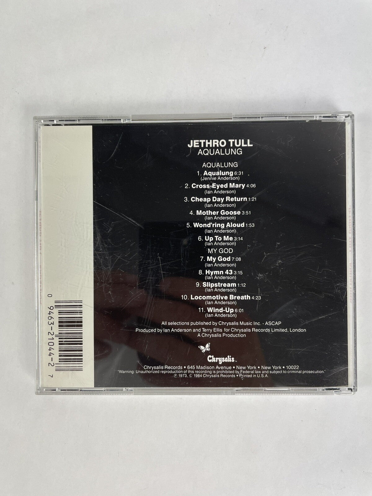 Aqualung - Jethro Tull 2008, Chrysalis Records CD    #7