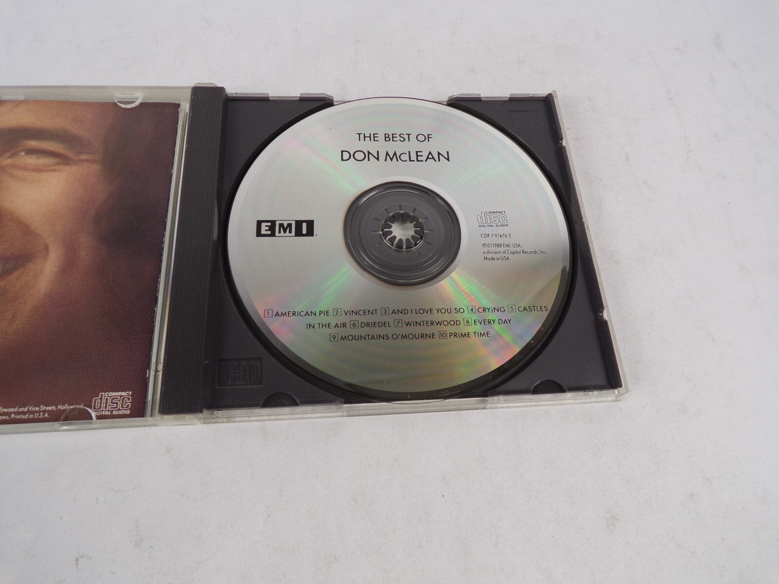 The Best Of Don Mclean American Pie Vincent And I Love You So Crying CastleCD#19