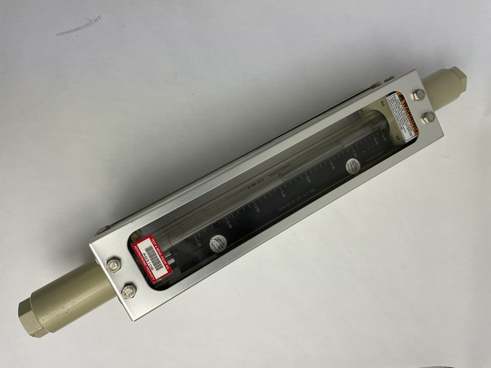 BROOKS INSTRUMENT LIQUID FLOW METER Tube Variable Area Flowmeter AIR