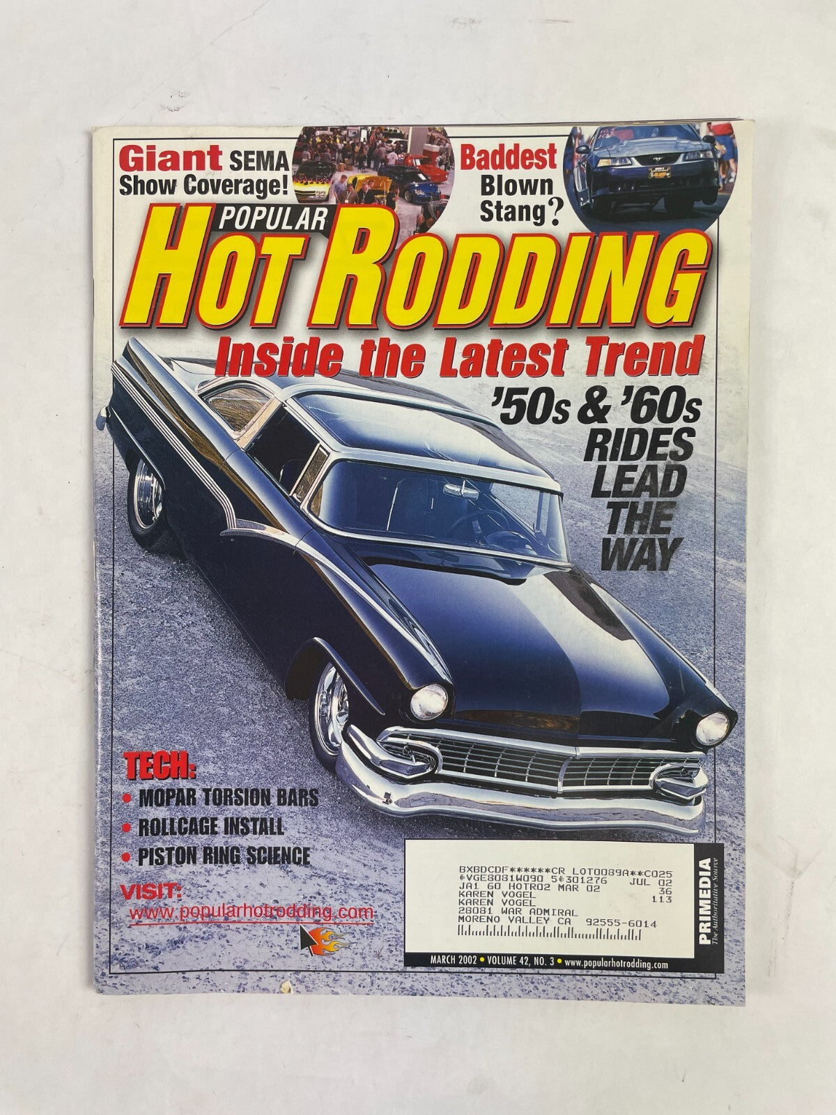 March 2004 Hot Rodding Magazine Inside the Latest Trend 50s and 60s Rides Lead