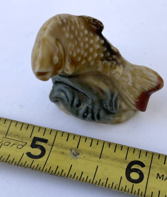 Vintage Wade Whimsies Trout Figurine Original 1972 Made in England w Hallmark