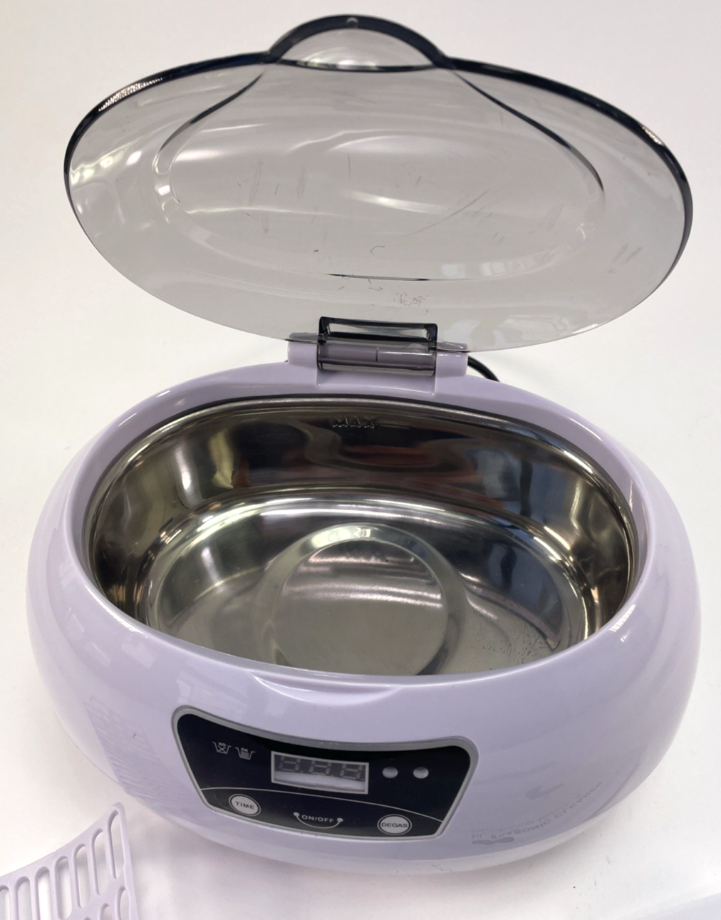 Stainless Steel Ultrasonic Cleaner Jewelry Watch Glasses Coin Cleaning Machine