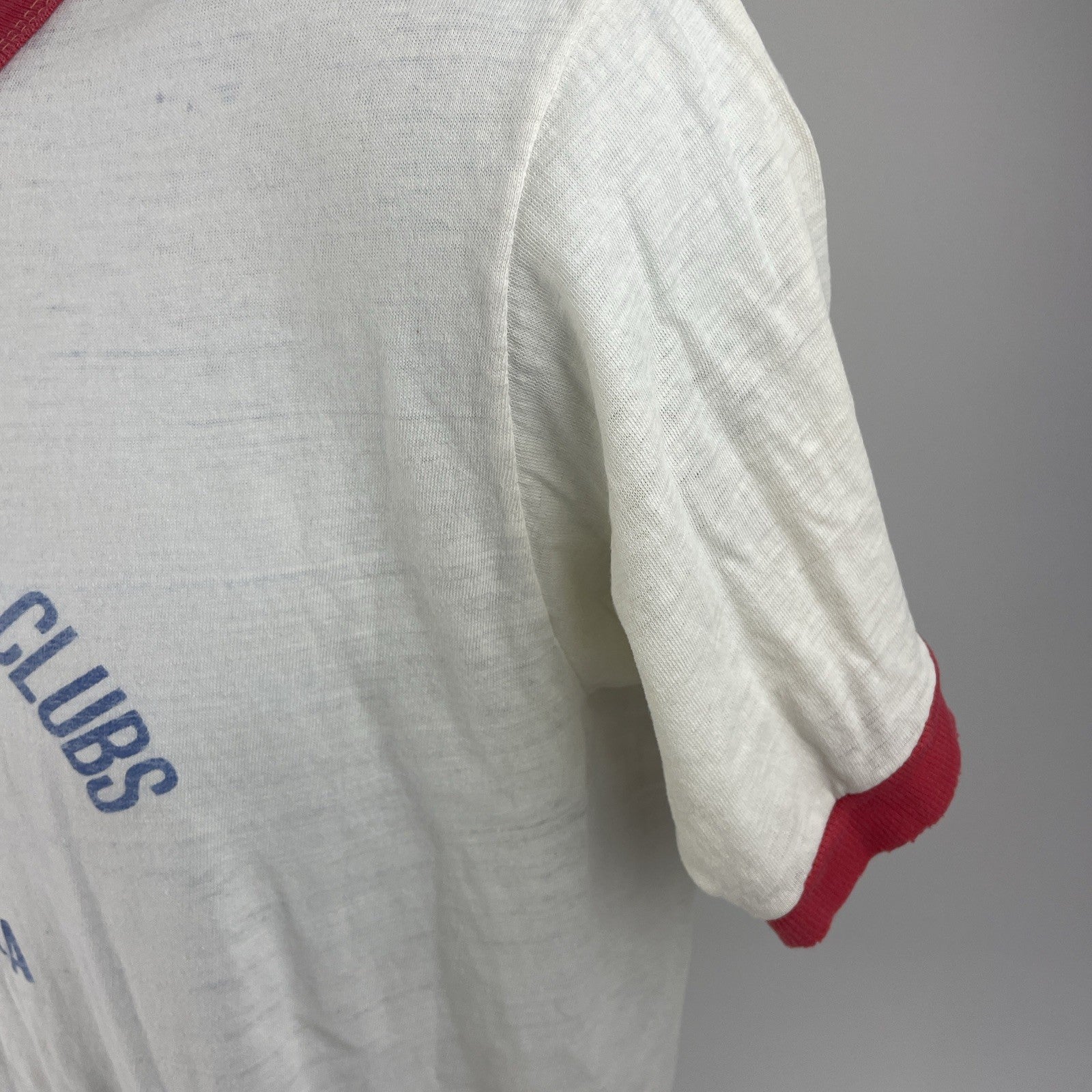 Vintage Tattered Worn Vocational Industrial Clubs of America T-Shirt Sz Medium