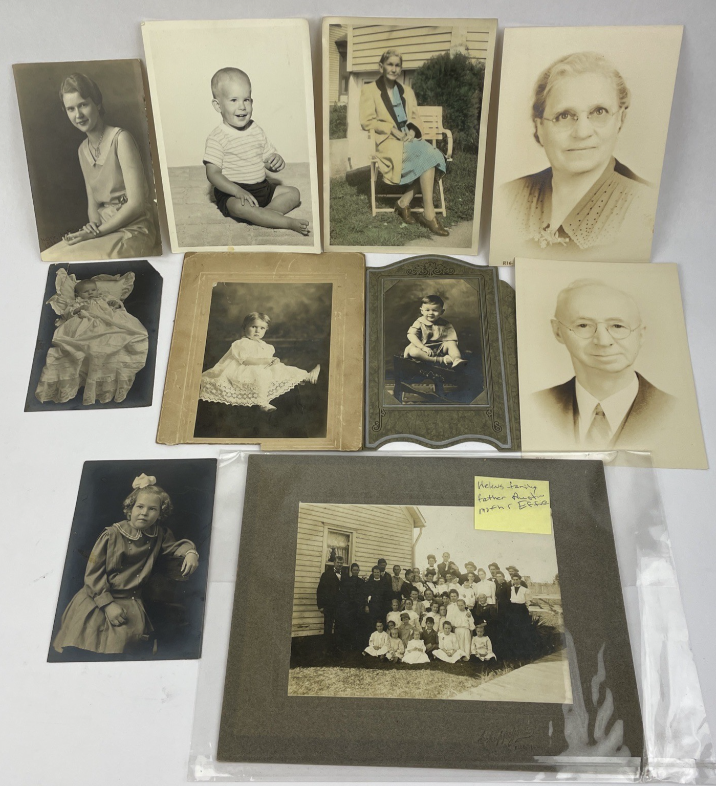 Lot of 10 Antique Daguerreotype & Tin Type Ferrotype Portrait Photographs 1800s