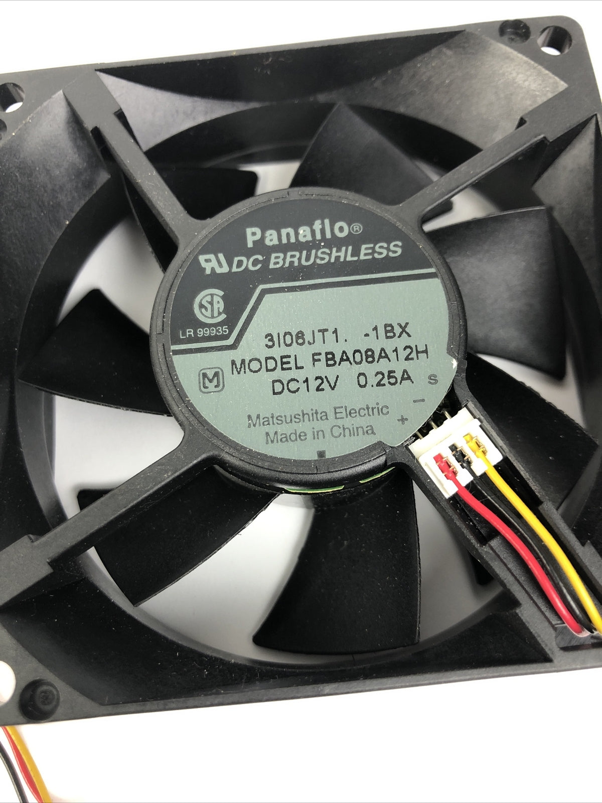 Matsushita Panaflo FBA0812H 12v  0.25A  industrial Cooling Fan - LOOK