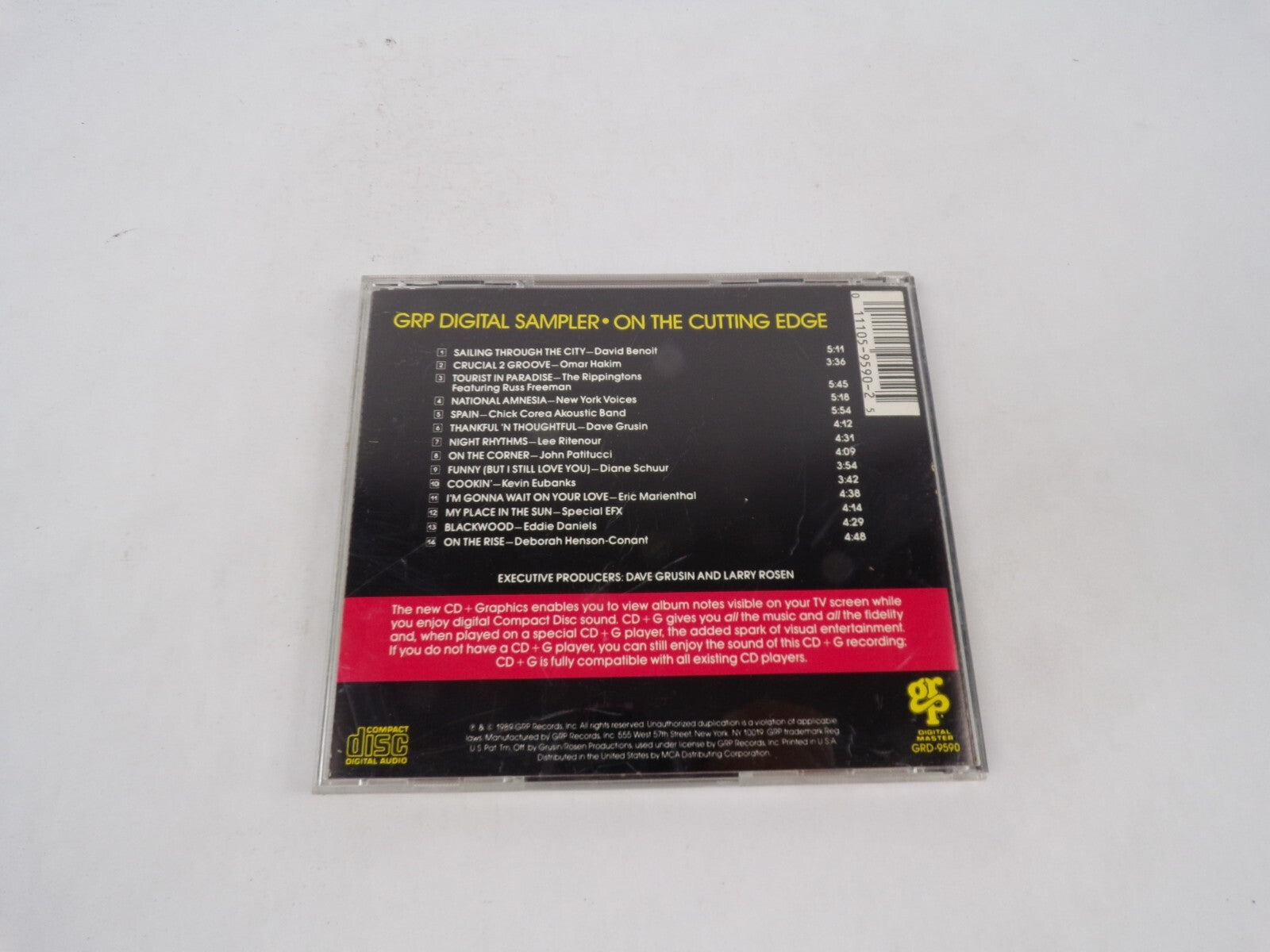 GRP  Digital Sampler On The Cutting Edge Sailing Through The City Crucial CD#69