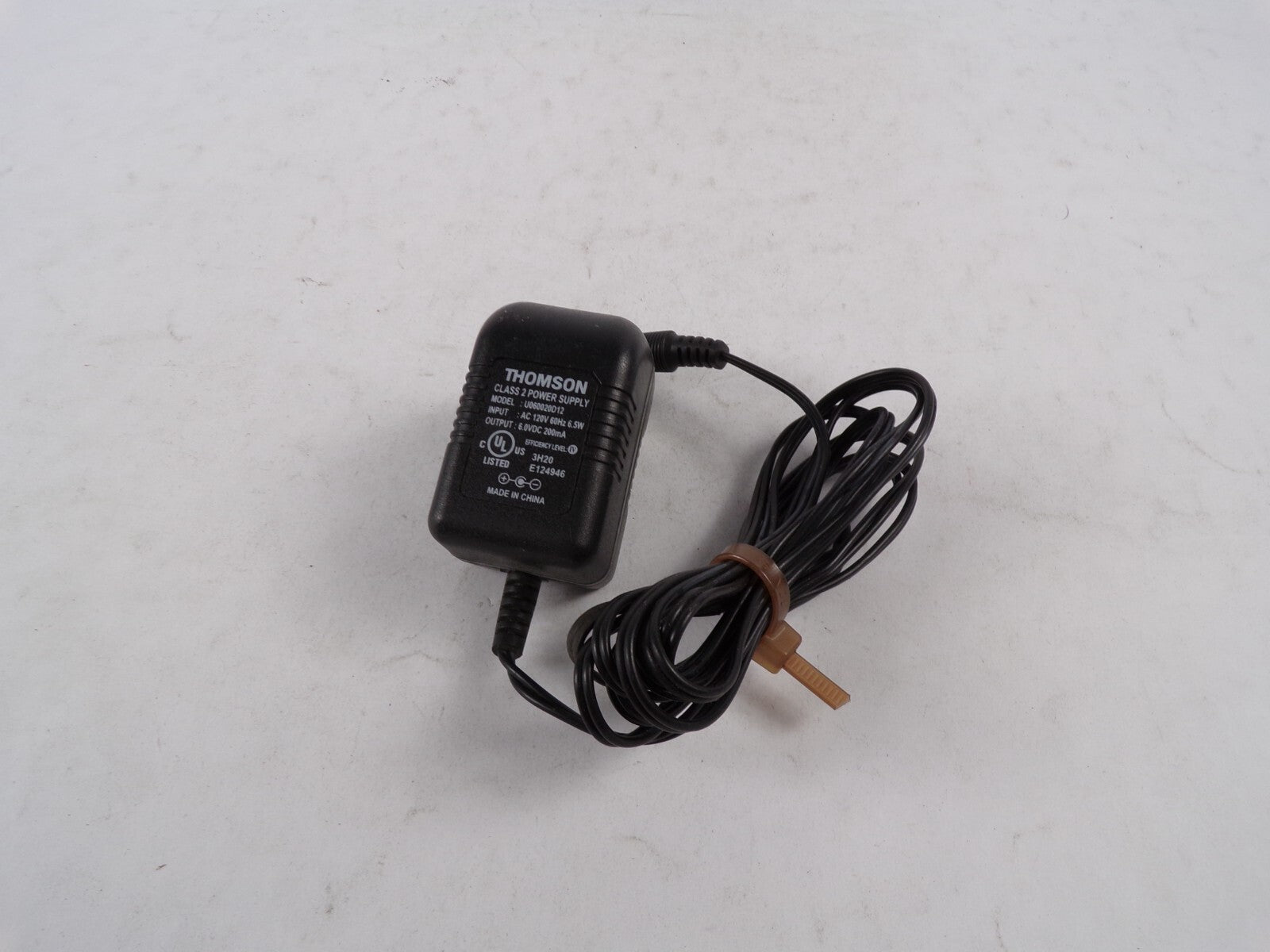 Geniune Thomson U050820D12 Class 2 Output 6 V  200mA Power Supply Adapter A56