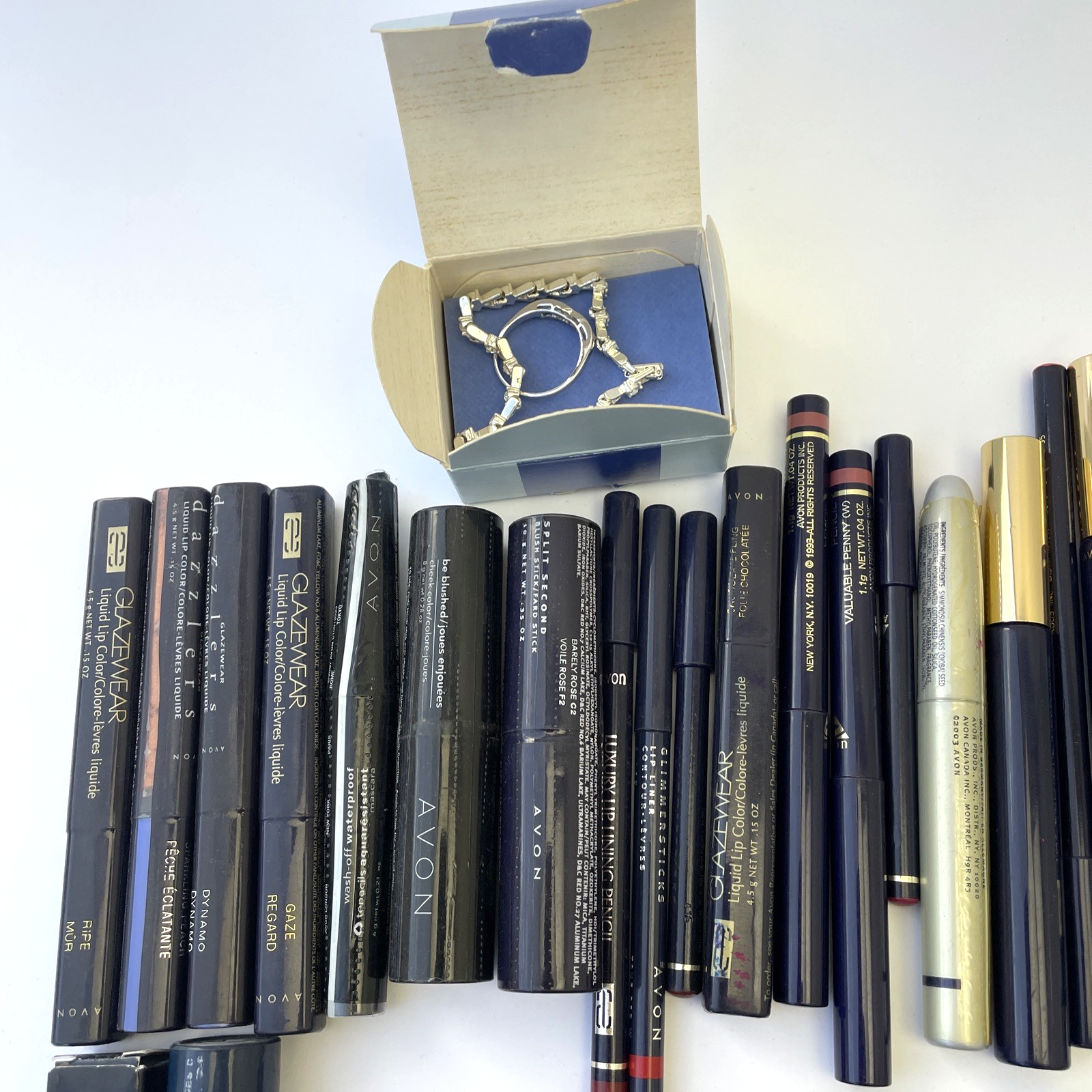 Avon Huge Lot Of 100+ AVON ANEW Cremes Make Up Glazewear Blush Nailwear Lipstick