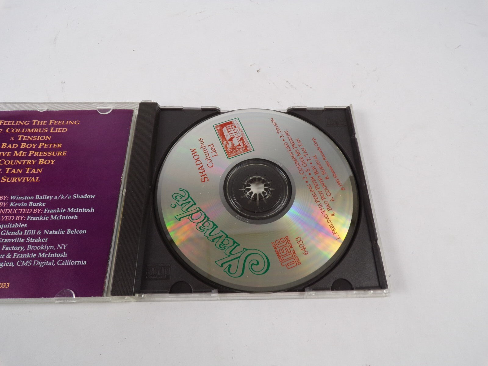 Shadow Columbus Lied Shanachie 64033 CD#61