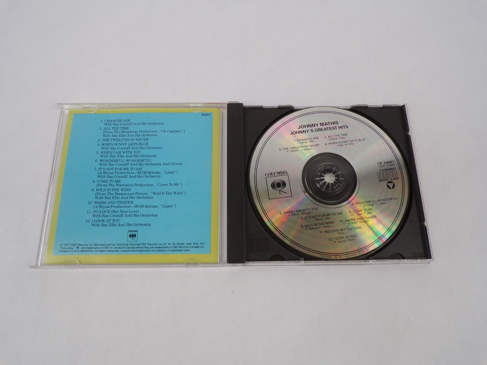 Johnny's Greatest Hits Chances Are All The Time The Twelfth Of Never When CD#63