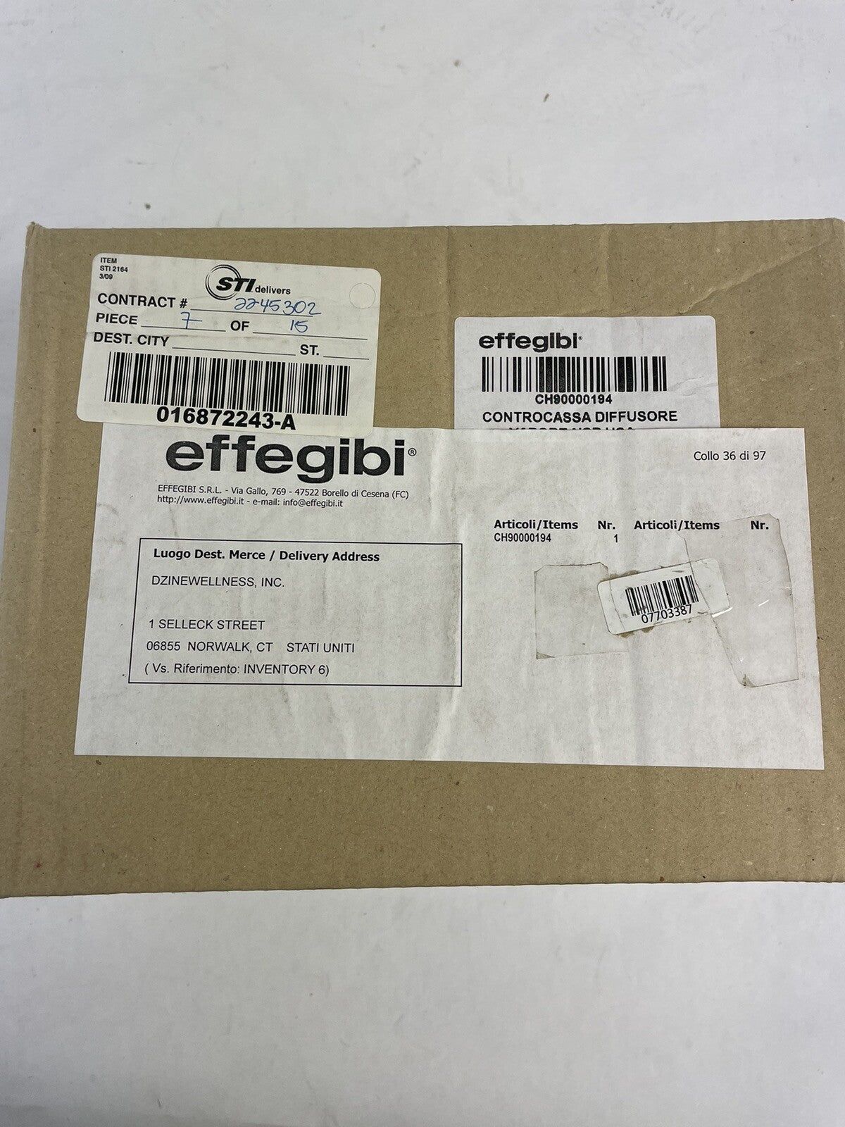 Effe CH90000194 Nuvola Smart Power Steam Diffuser Counterbox
