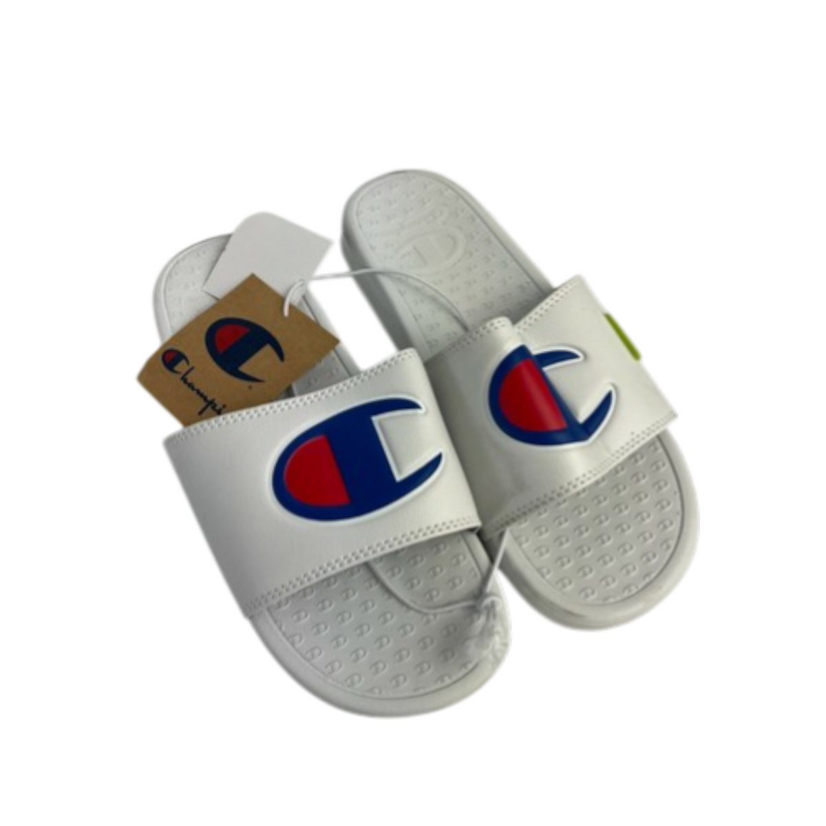 Champion Mens Flip Flops Super Slide Color White Size 6 US Model CPS10247M