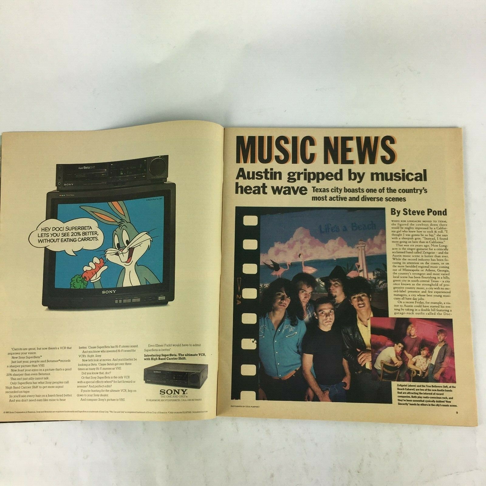 October 1985 RollingStone Magazine Bruce Invasion Fever Ry Cooder Anthony