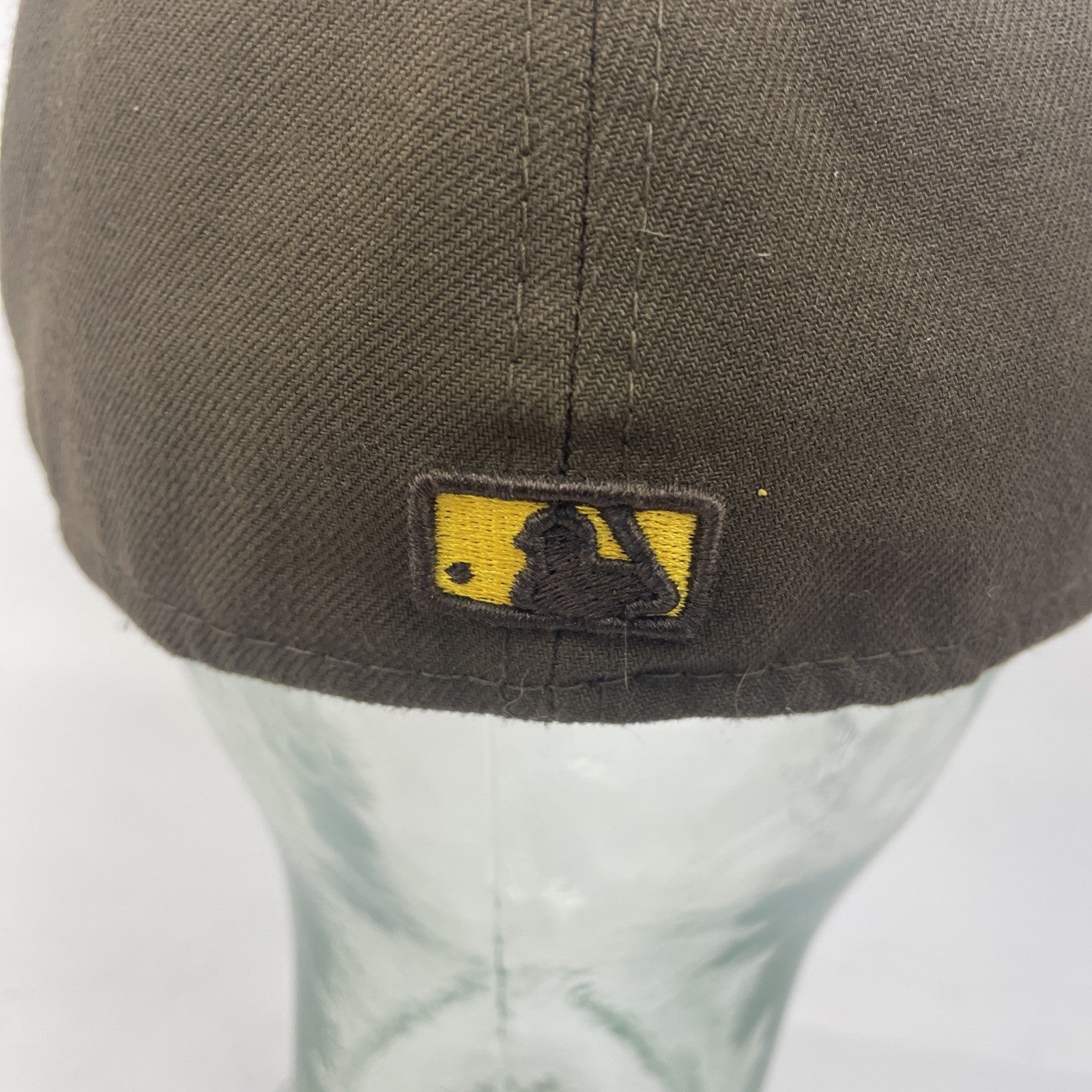 San Diego SD Padres Hat Fitted 7 1/4 Dark Brown New Era 59Fifty Genuine MLB
