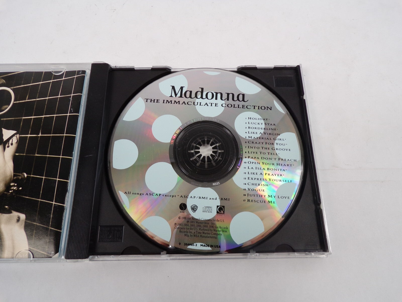 The Immaculate Collection Madonna Holiday Lucky Star Borderline Like A VirgCD#25