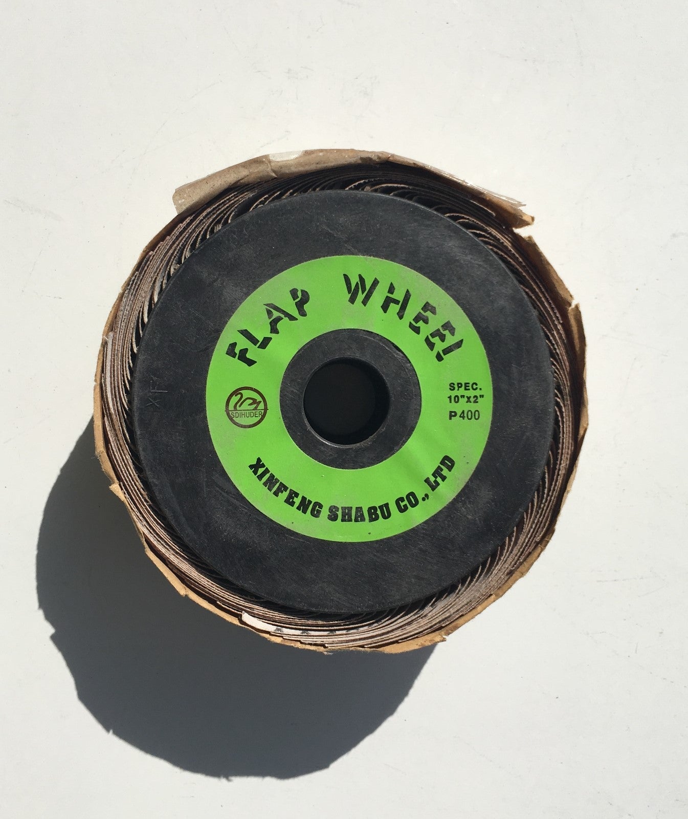 Flap sanding Abrasive Grinding wheel 10" x 2" x 1" 400 Grit Striping Polisher