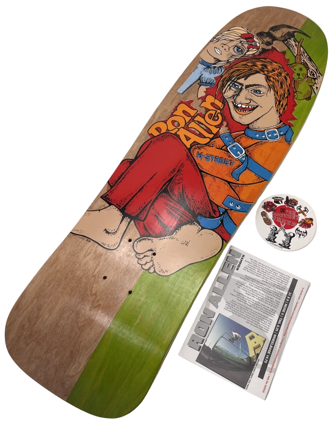 RON ALLEN "INSANE" RE-Issue Deck H-Street Skateboards Watson Laminates 08 / 166