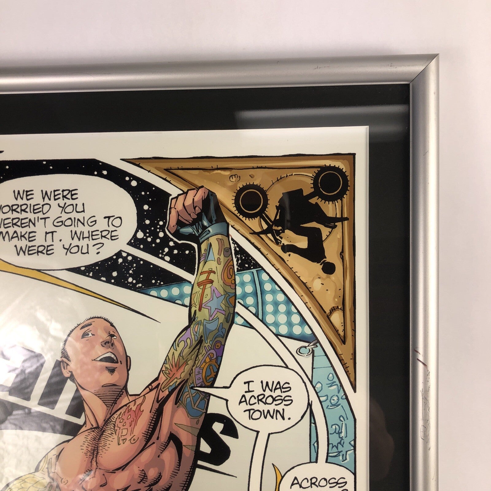 Adam Kubert 32" x 22" FRAMED Original Art Poster X-Games Carey Hart Motocross
