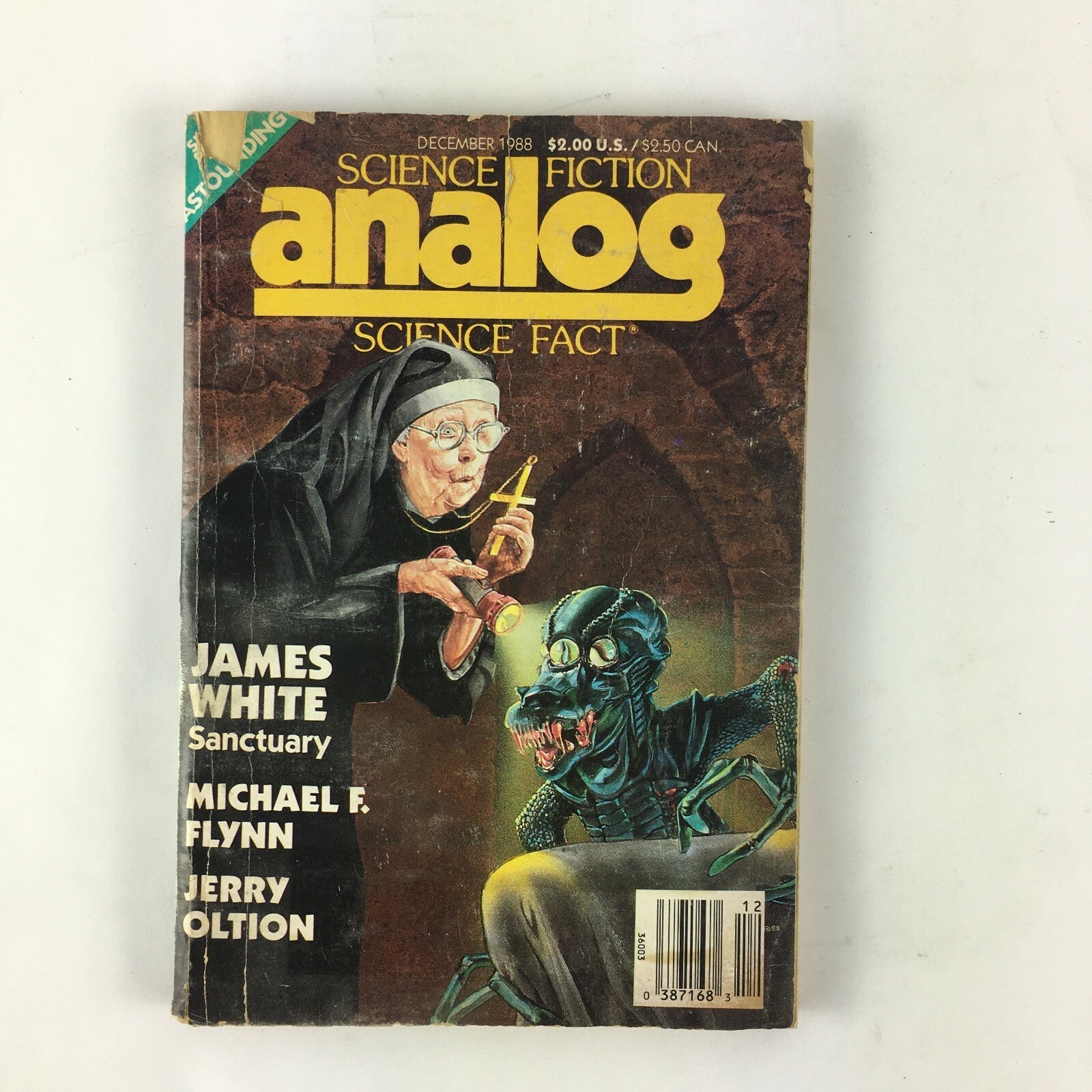 December 1988 Analog Science Fiction Fact Magazine James White Michael F.Flynn