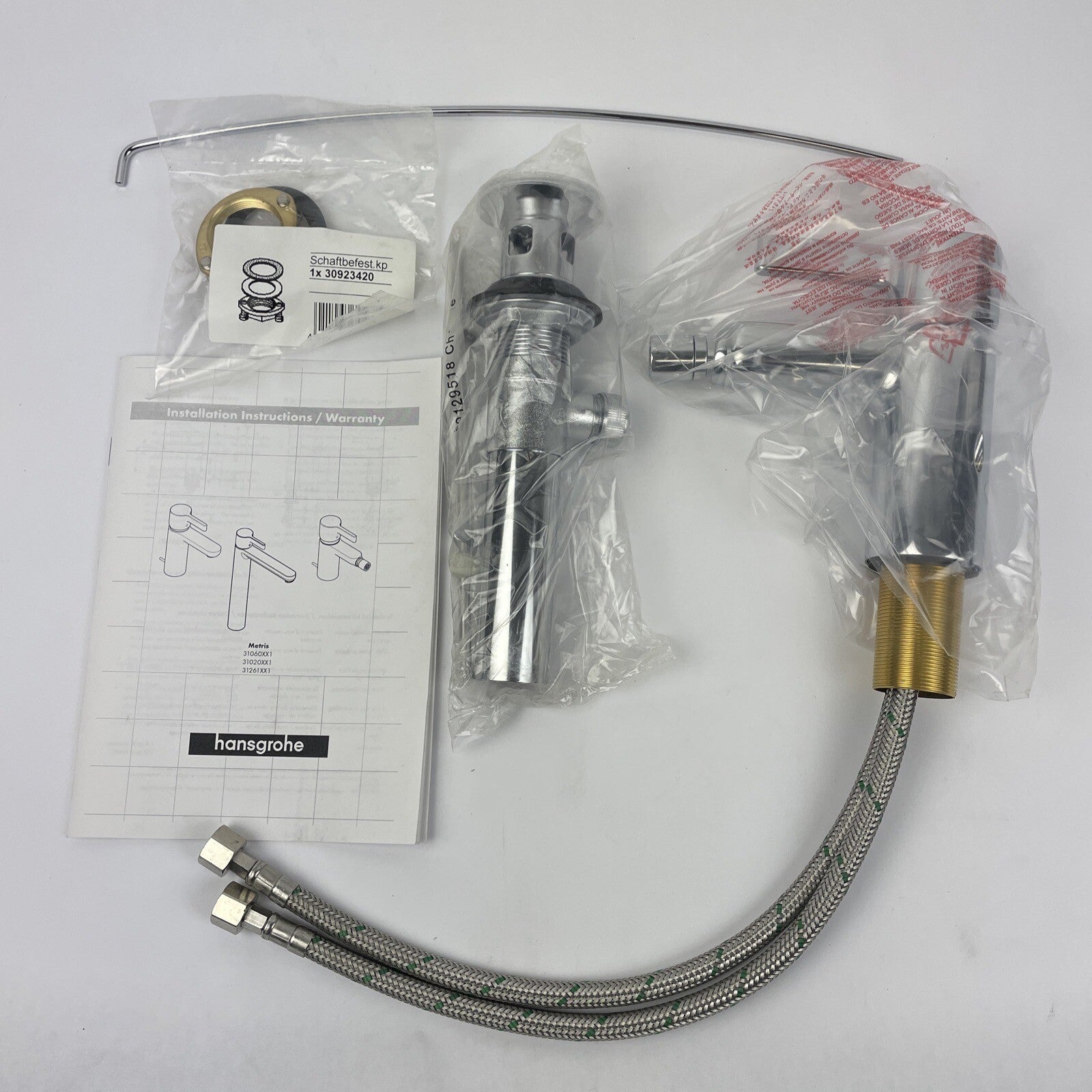 Hansgrohe 6" Tall Faucet Brushed Nickel 72210821 Rebris S Contemporary Bidet