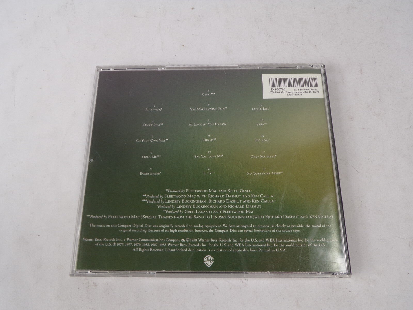 Fleetwood Mac Rhiannon You Make Loving Fun Little Lies Dont Stop DreamsCD#62