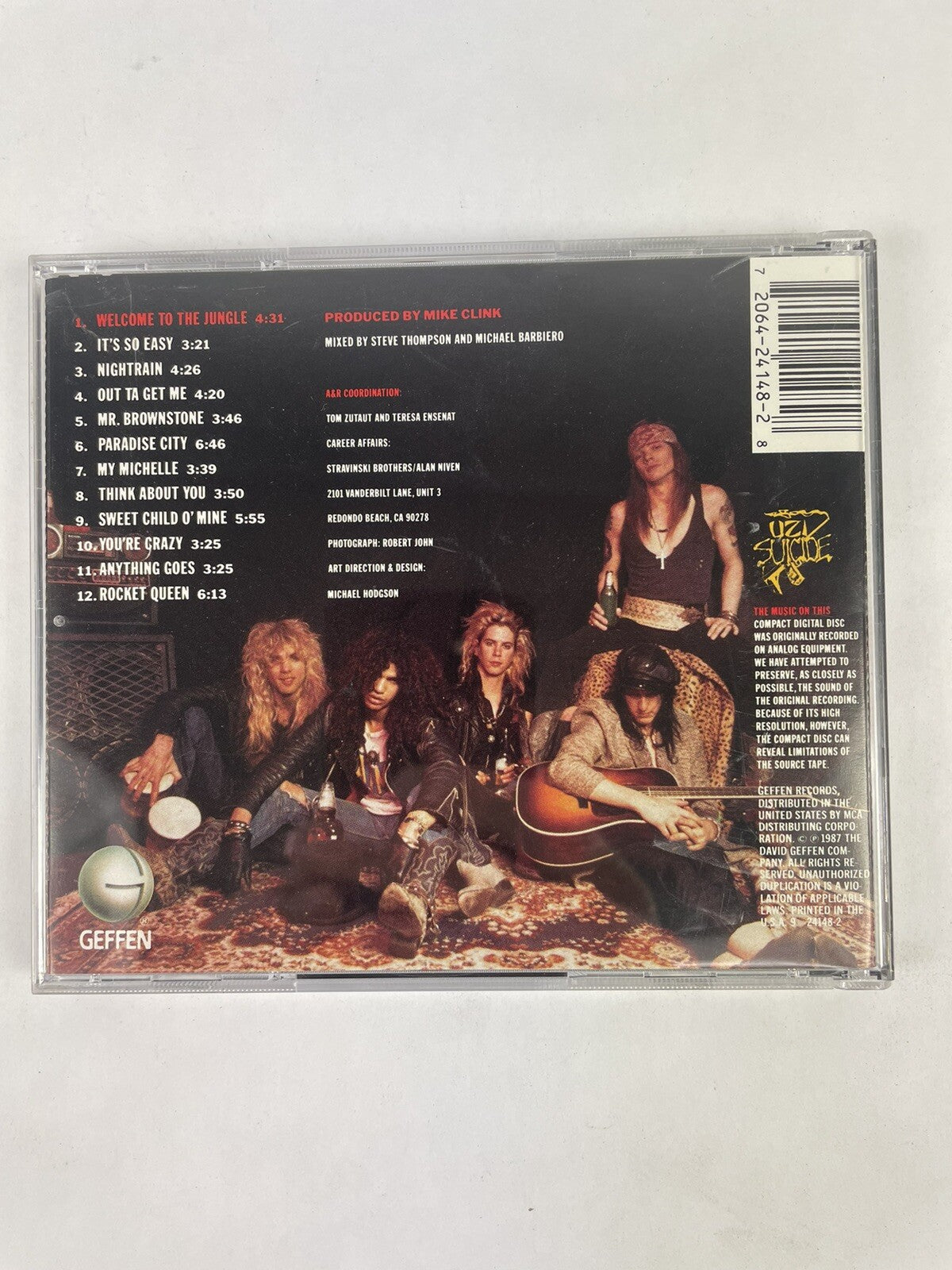 Appetite for Destruction by Guns N' Roses (CD, 1991)  #3