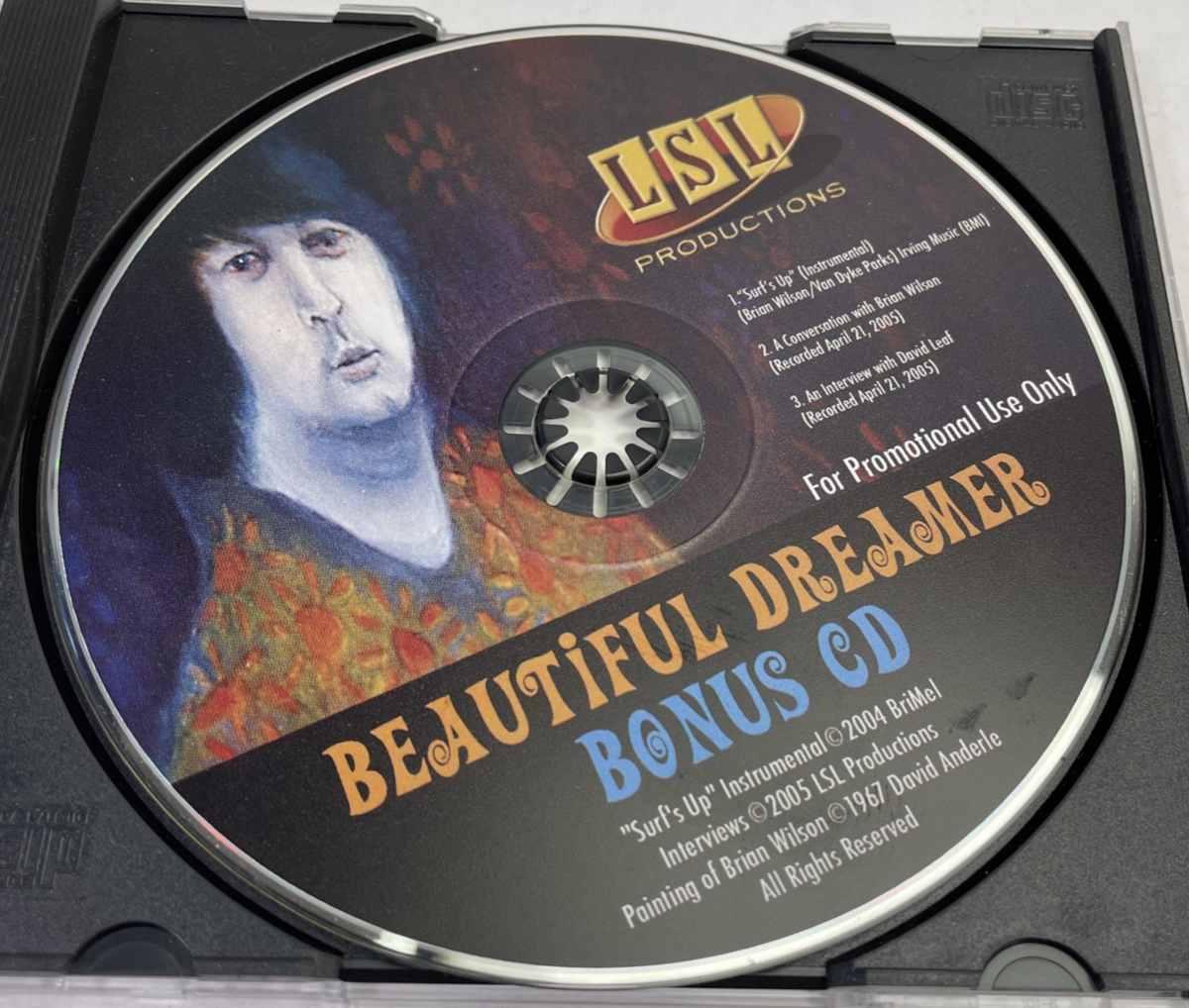 BRIAN WILSON/DAVID LEAF Beautiful Dreamer CD, 2005 LSL Signed & Numbered Promo