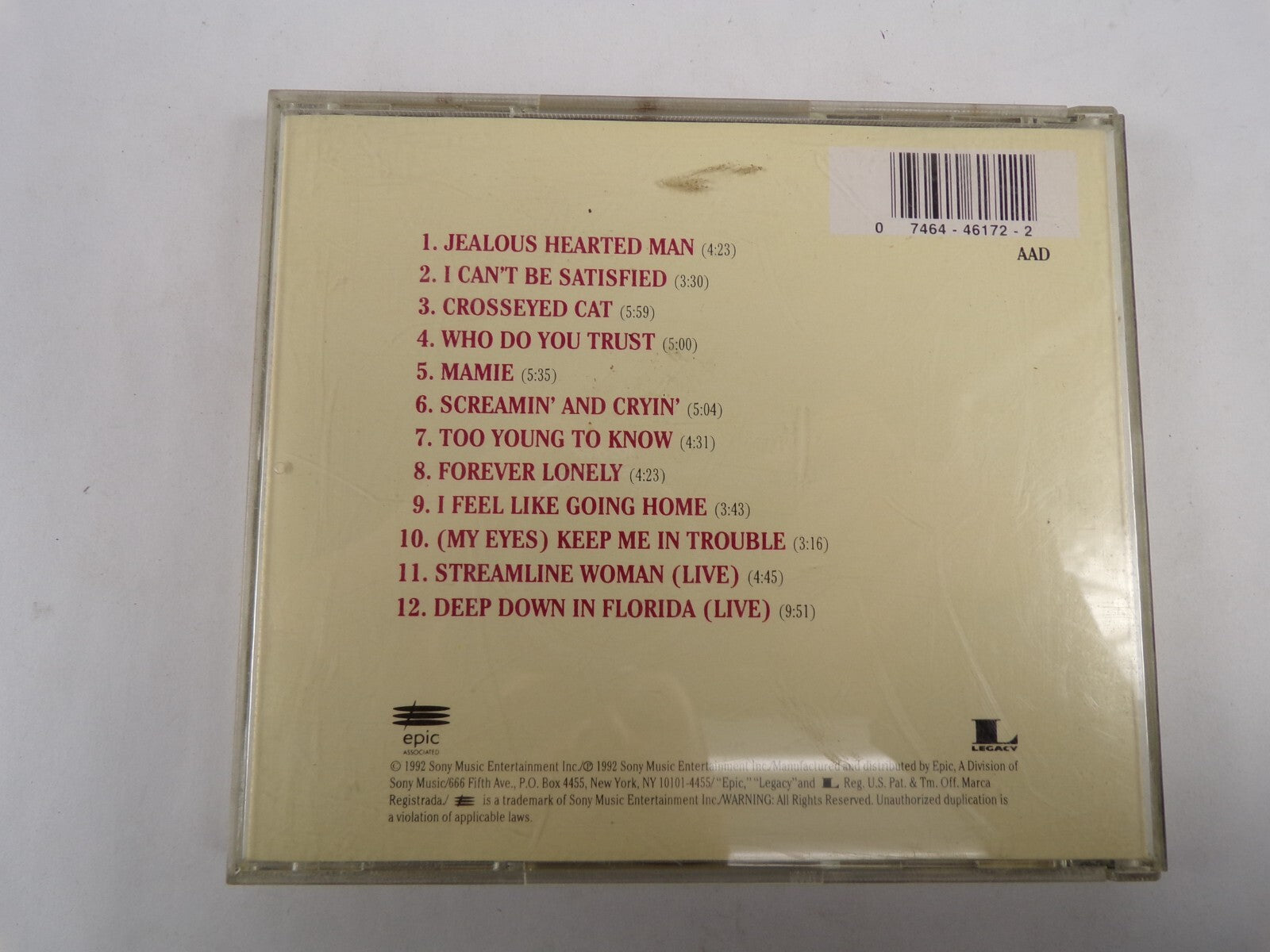 Muddy Waters Blues Sky Jealous Hearted Man Mamie Crosseyed Cat CD#59