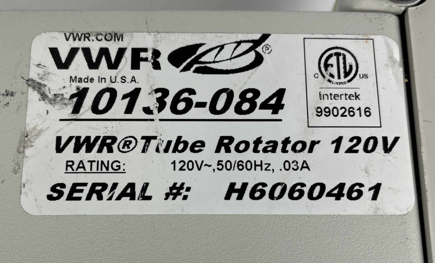 VWR® Tube Rotator 120V 50/60Hz 10136-084