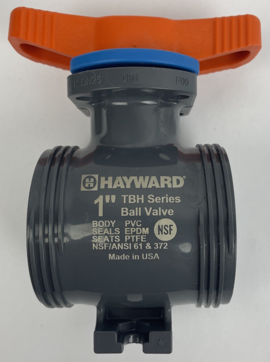 Hayward 1" PVC TBH Series Ball Valve SEALS EPDM Seats PTFE NSF/ANSI 61 & 372 USA