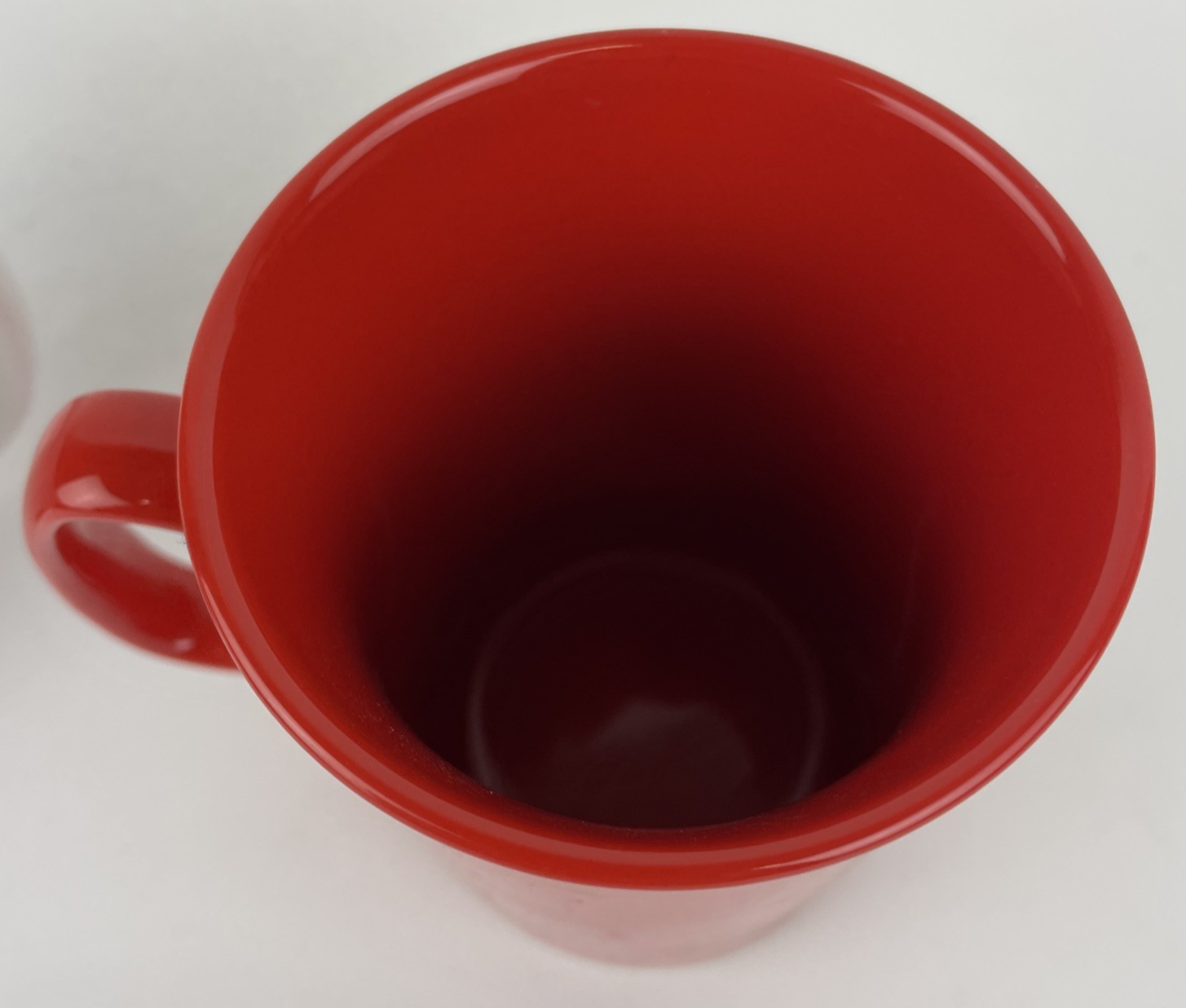 2 x Starbucks 2006 2020 Coffee Tea Cup Mug Ceramic Green Mermaid Logo Red White