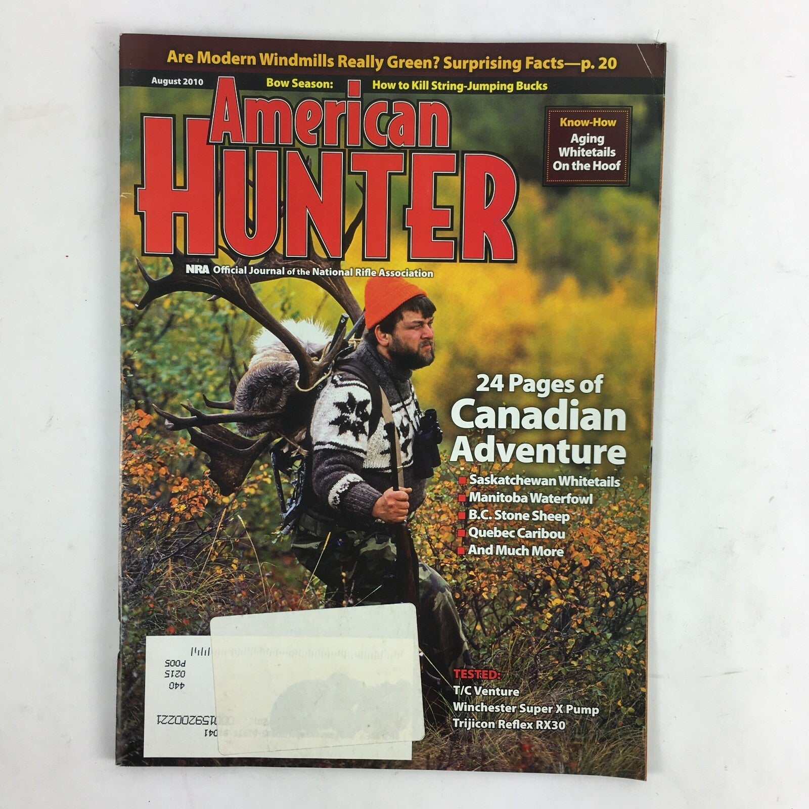 August 2010 American Hunter Magazine 24 Pages of Canadian Adventure Manitoba