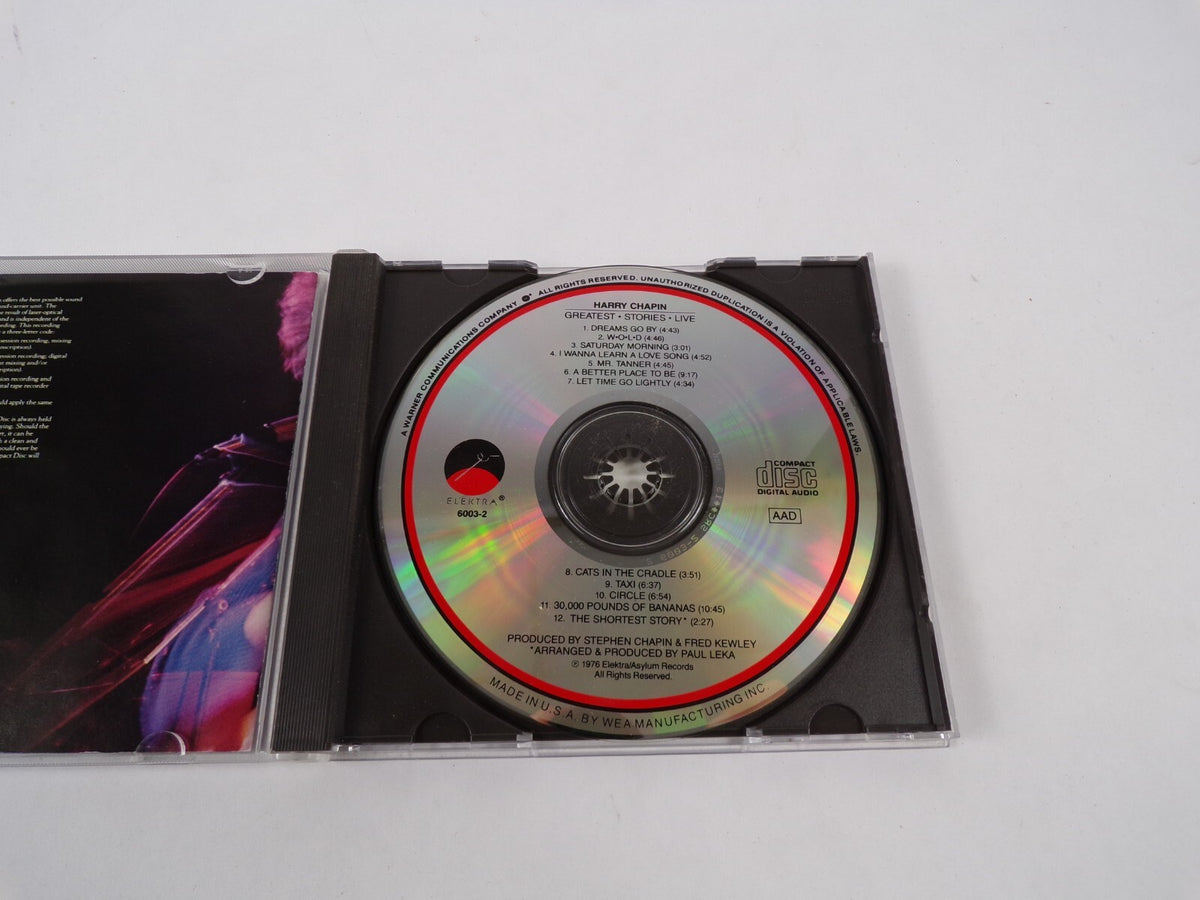 Harry Chapin Createst Stories Live Dreams Go By Saturday Morning I Wanna CD#46