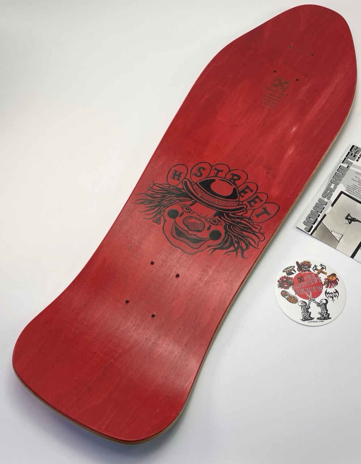 John Schultes A Series Clown H-Street Skateboard Deck Limited Edition #14 of 136