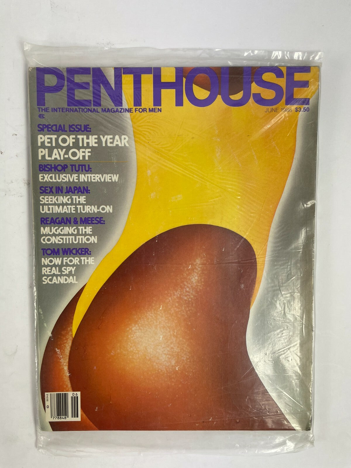 June 1986 Penthouse Magazine Tom Wicker Now For TheReal Spy Scandal Bishop Tutu